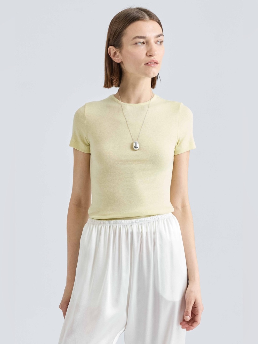 Almina Concept - Yellow Short Sleeve Knit Top, NWT - Picture 2 of 5